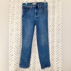Madewell Stovepipe Blue Denim Jeans